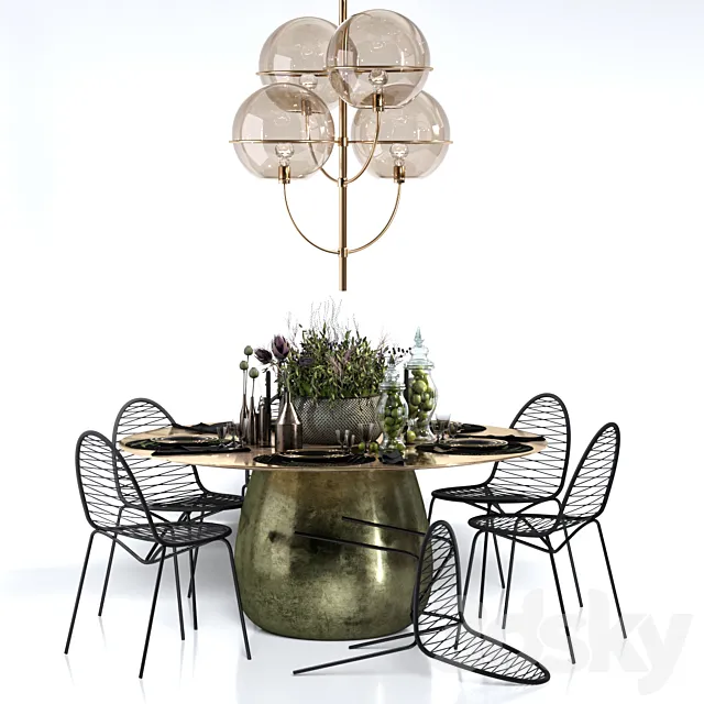 Tableware Decoration Set 3DModel