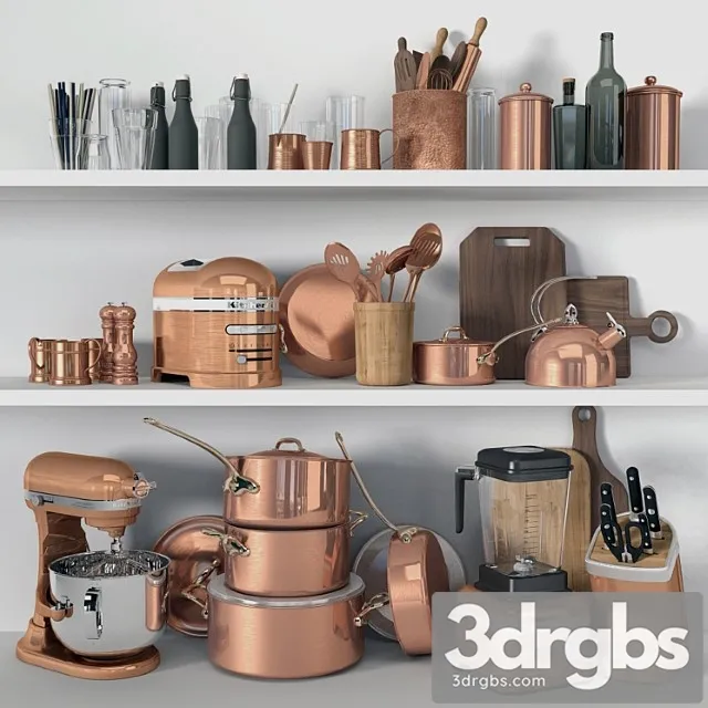 Tableware Kitchen decor 3D Model Free