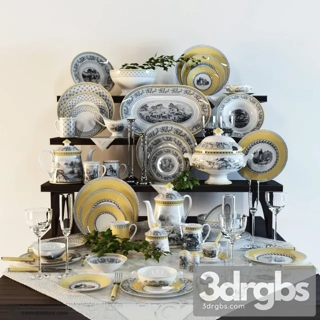 Tableware Pro 3D Model Free