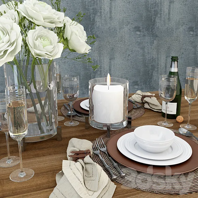 Tableware Ralph Lauren 3D Model