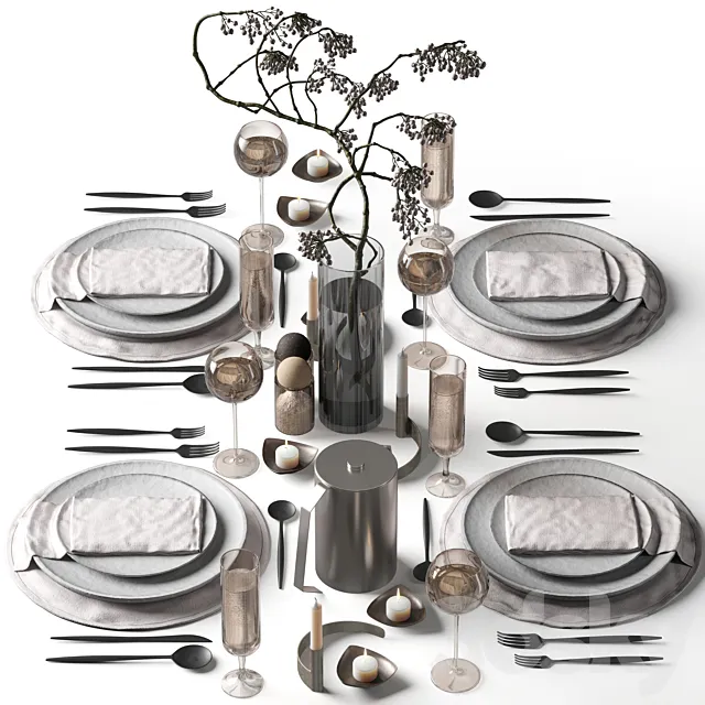 Tableware set 034 Free Download