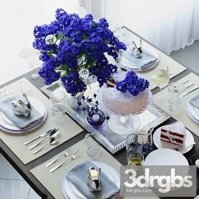 Tableware Set 11 3D Model Free