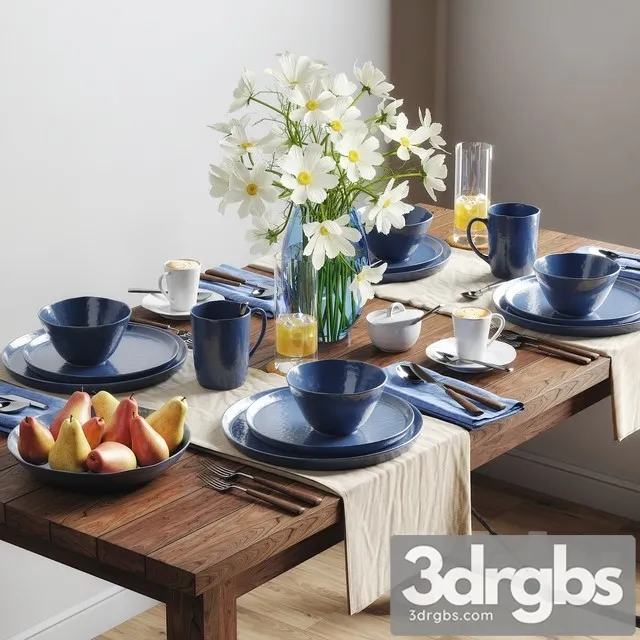 Tableware Set 112 3D Model Free