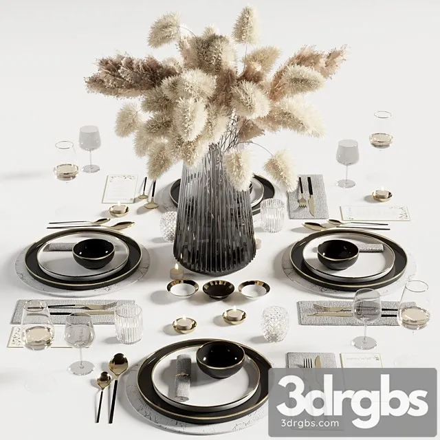 Tableware Set 6 3D Model Free