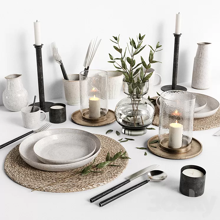 Tablewear 02 3D Model Free