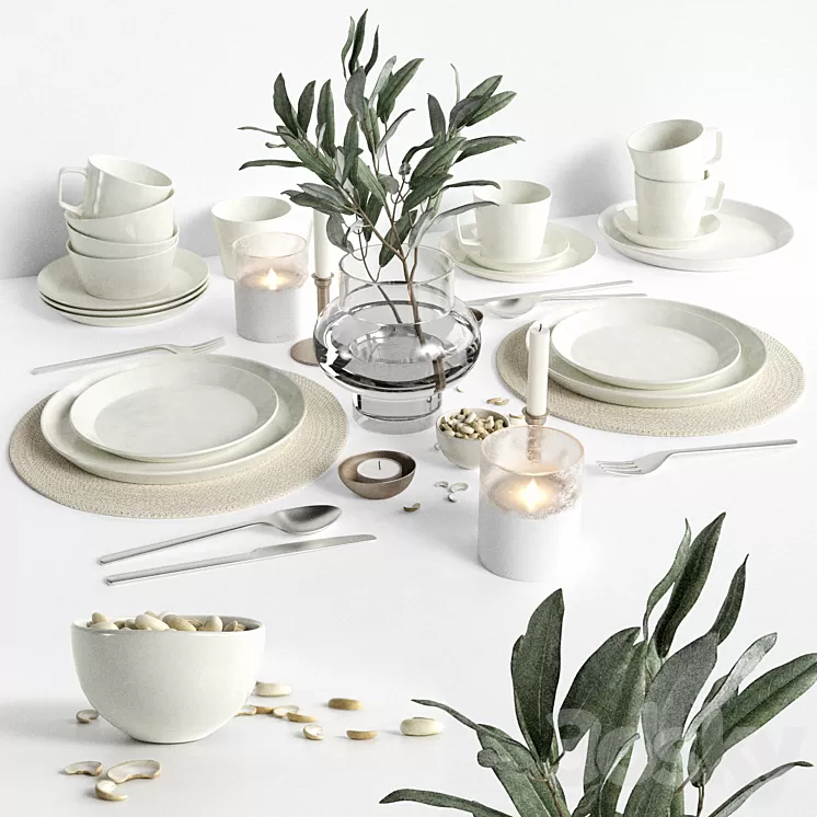 Tablewear 03 3D Model Free