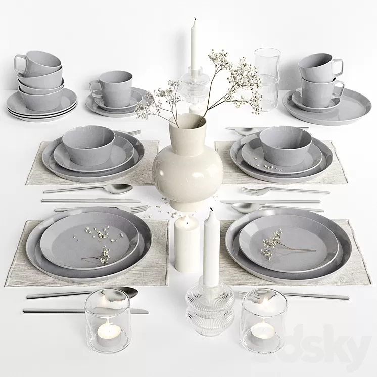 Tablewear 04 3D Model Free