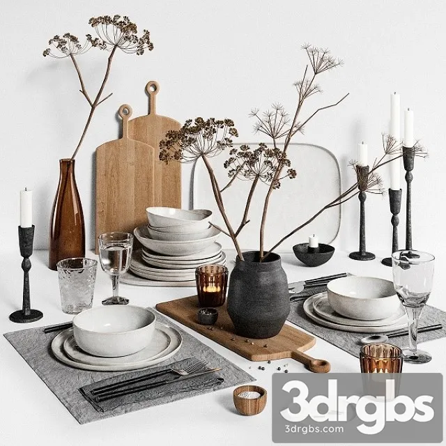 Tablewear 08 3D Model Free