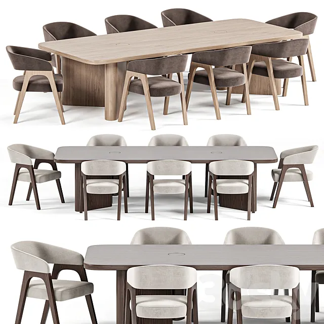 Tabmi Dining TableChair BernDeephouse 3D Model
