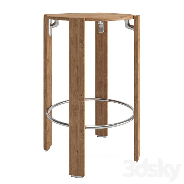 Tabouret by BRUNO REY 1970 3D Model Free