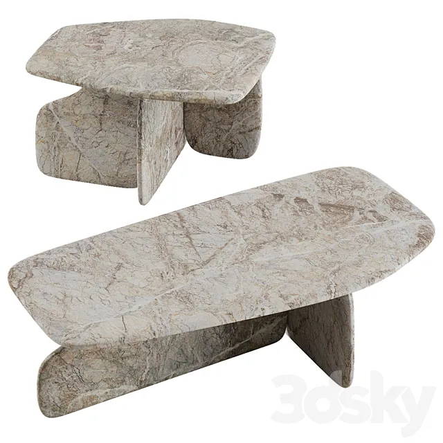 Tacchini DOLMEN Coffee Table 3D Model