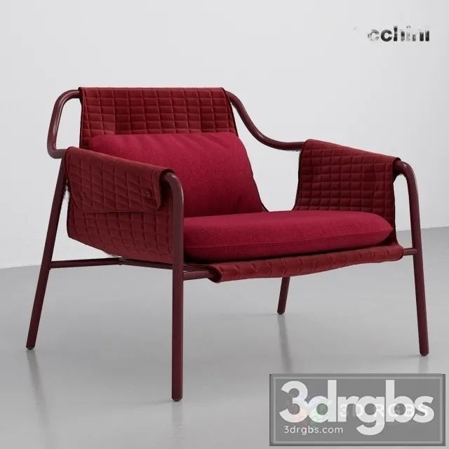 Tacchini Jacket Armchair 3D Model Free