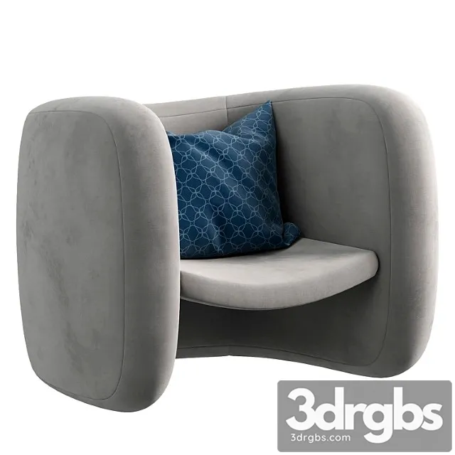 Tacchini Lagoa Armchair 2 3D Model Free