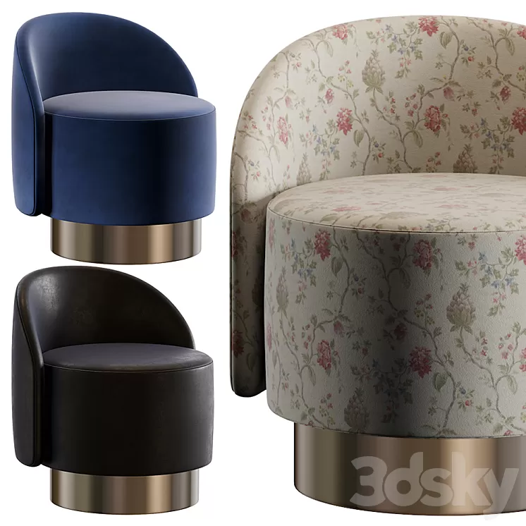 Tacchini PASTILLES Small armchair 3D Model