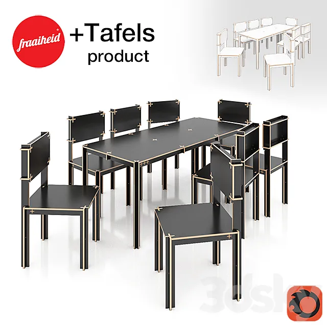 Tafels product by fraaiheid 3DModel