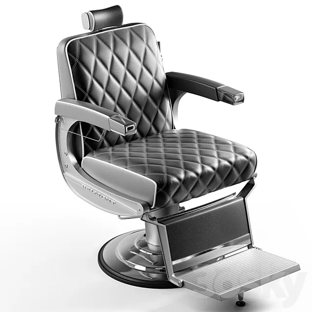 Takara Belmont Apollo 2 Icon Barber Chair 3D Model