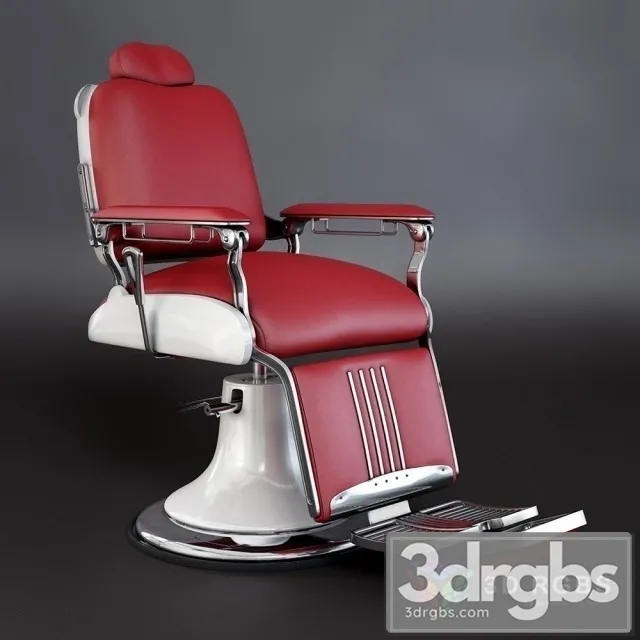 Takara Belmont Koken Legacy Barber Chair 3D Model Free