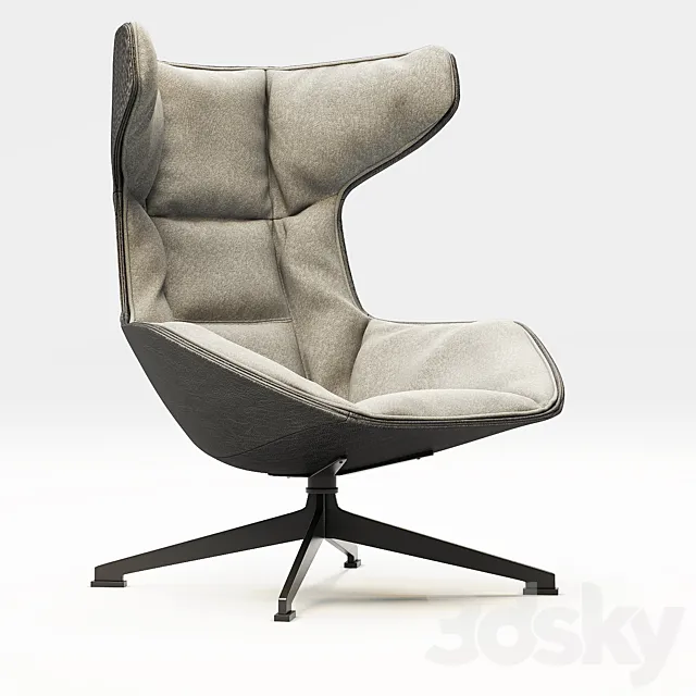 Take a Line For a Walk poltrona by Alfredo Häberli 3D Model