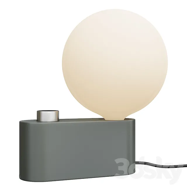 Tala alumina table lamp with sphere iv bulb 3D Model