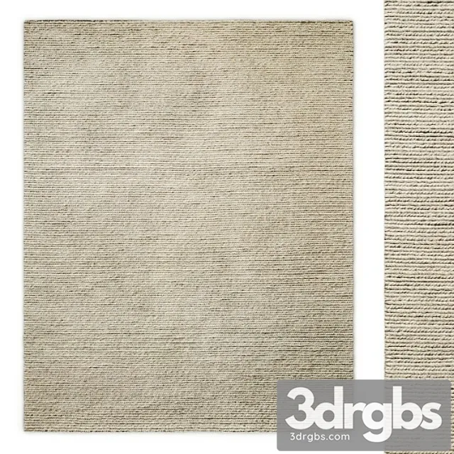 Tala hand-braided wool rug rh 3D Model Free