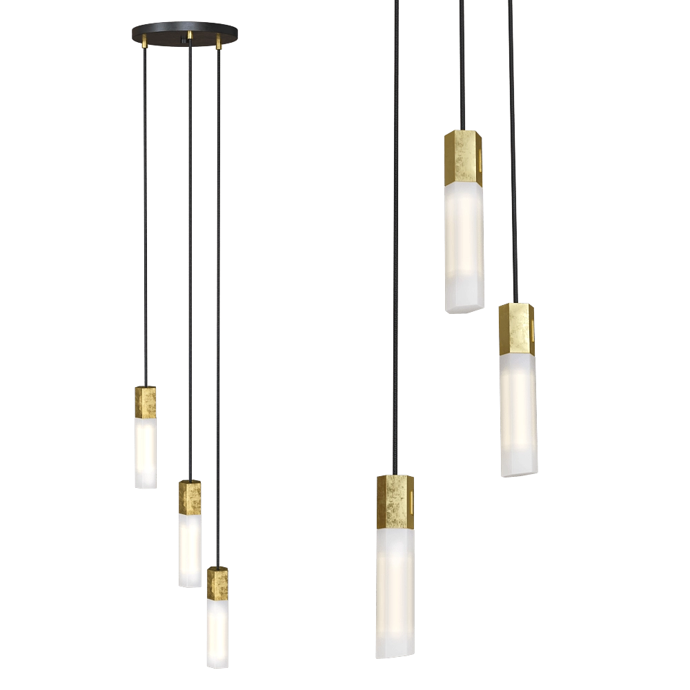Tala - Pendant lamp Basalt Triple 3D Model