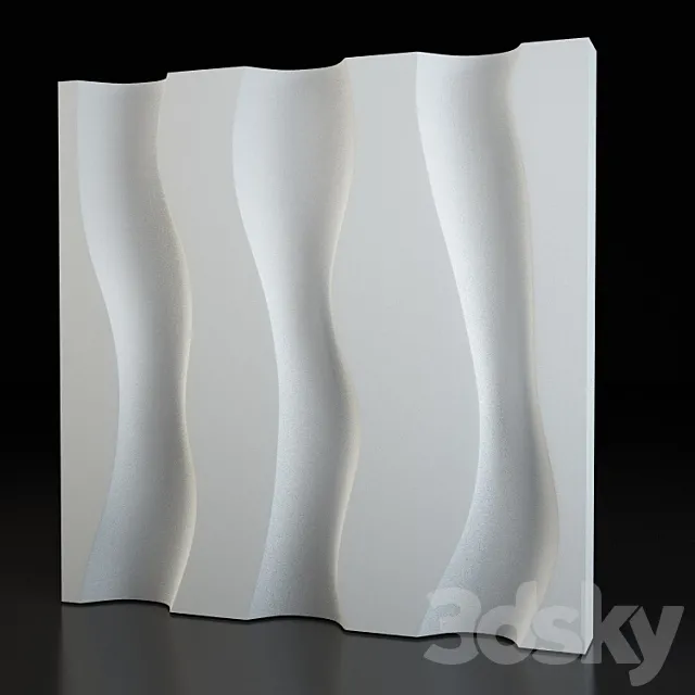 Tale-3d plaster panel 3D Model