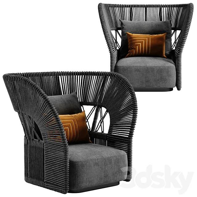 Talenti Cliff Deco armchair 3D Model