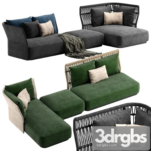 Talenti cliff sofa 2 2 3D Model Free