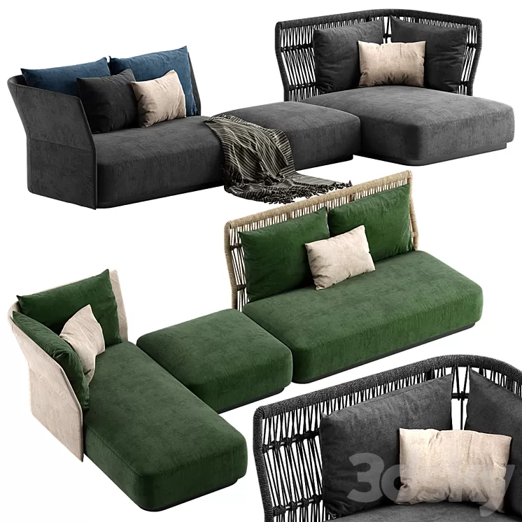 Talenti Cliff sofa 2 3D Model