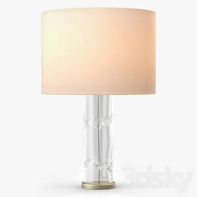 Talisman A Tall Cylindrical Glass Table Lamp 3DModel