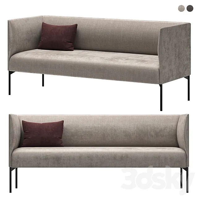 Talk 3-seater sofa 3D Model