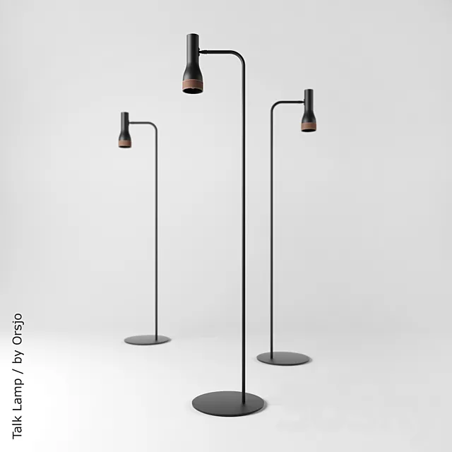 Talk Floor Lamp by Orsjo 3D Model