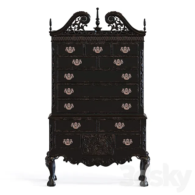 Tall unit loftdesign model 441 3D Model