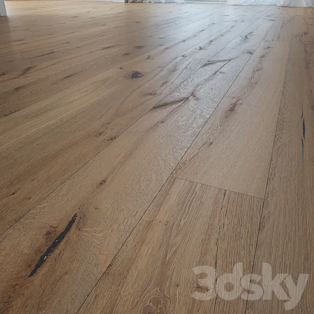 Tangerine Wooden Oak Floor 3DModel