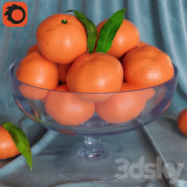 tangerines 3D Model