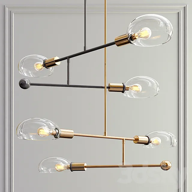 Tangle Pendant 3 Lights 3D Model