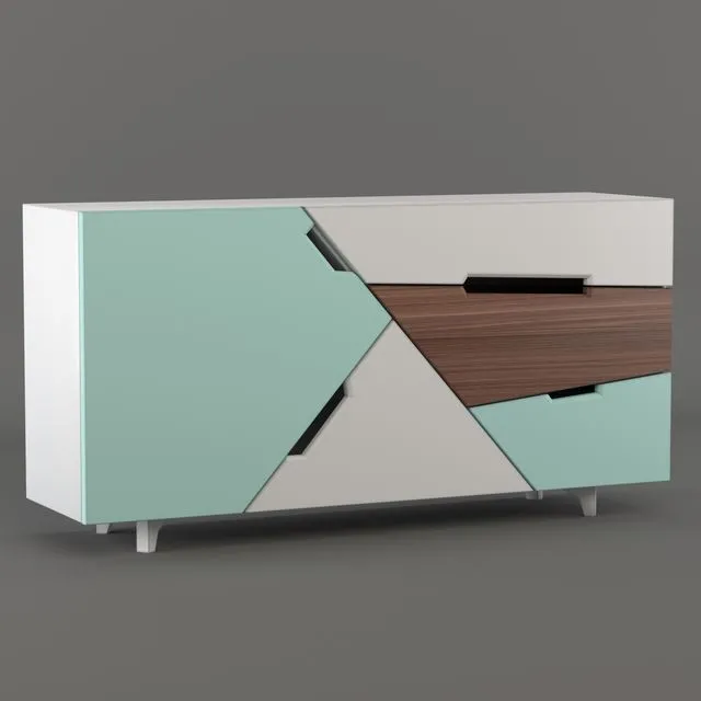 TANGRAM Sideboard 3D Model