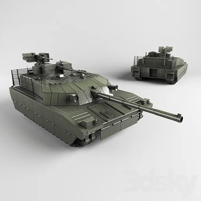 Tank T-100 3DModel