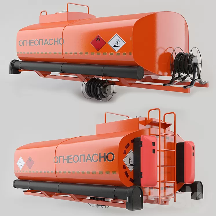 Tank truck 3D Model