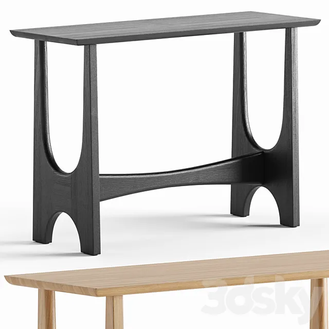 Tanner Console Table - West Elm 3D Model