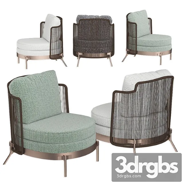 Tape cord outdoor by minotti_3 3D Model Free