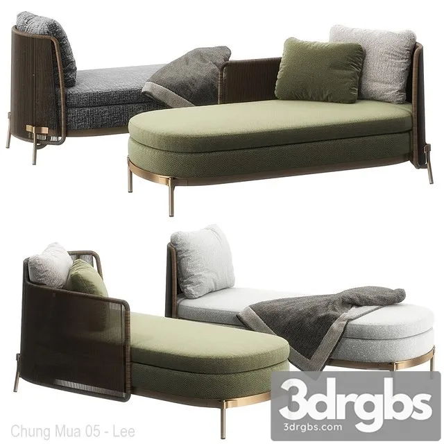 Tape Outdoor Daybed by 3D Model Free