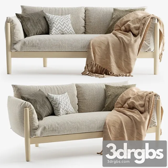 Tapio sofa 2 seater 2 3D Model Free