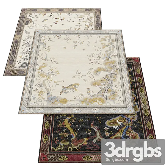 Tapis Rouge Chinoiserie 2 3D Model Free