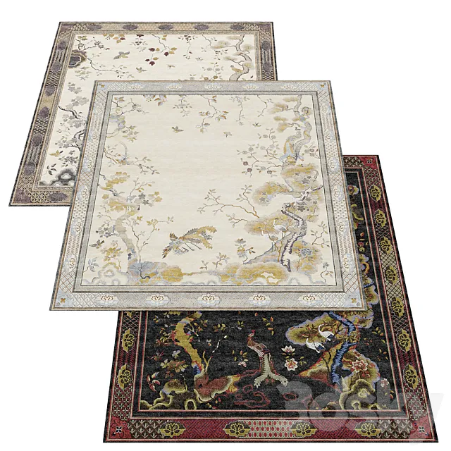 Tapis Rouge Chinoiserie 3DModel
