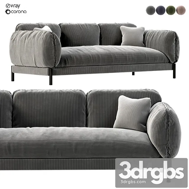 Tarantino sofa 2 3D Model Free
