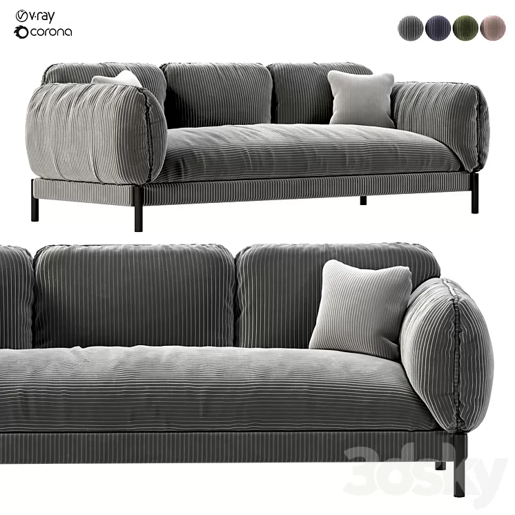 Tarantino Sofa 3D Model Free