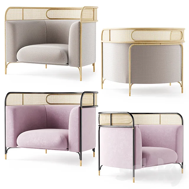 Targa lounge chair _ GamFratesi 3D Model