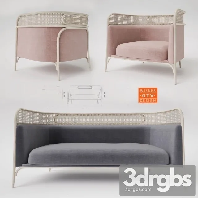 Targa Lounge Sofa 3D Model Free