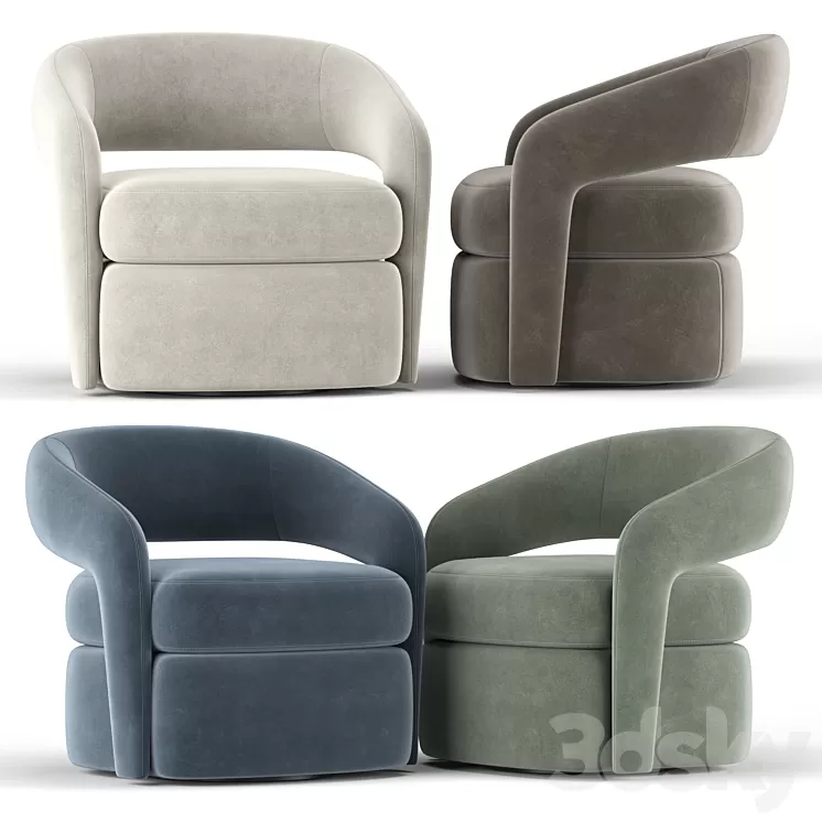 Targa Swivel Chair 3D Model